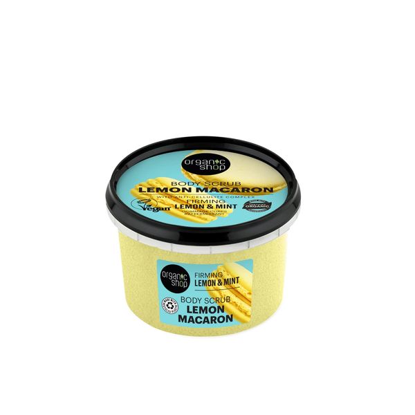 Organic Shop Firming Lemon Macaron Body Scrub Lemon & Mint (250ml)