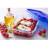 Pyrex Easy Wash Cook & Go Rectangular Container with Lid Small 0.8 Litre Blue (Pack of 2)