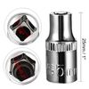 sourcingmap 2 Pcs 1/4-Inch Drive 5mm 6-Point Shallow Socket, Metric, Cr-V