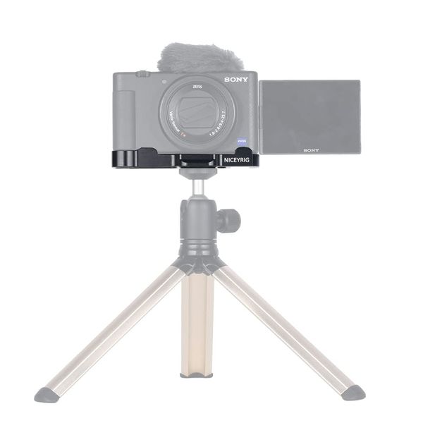 NICEYRIG Camera Base Mount Bracket with Arca-swiss Dovetail for Sony ZV1 Camera -466