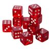 Big Cherry Dice, 10 x 16mm Round Corner Spot - Gem Red