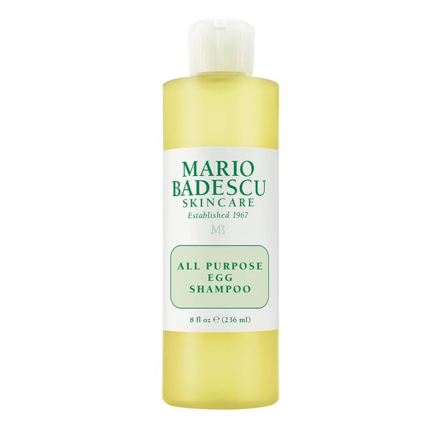 Mario Badescu All Purpose Egg Shampoo for All Hair and Skin Types | Shampoo and Body Wash that Cleanses and Nourishes |Formulated with Egg White Proteins, 8 Fl Oz