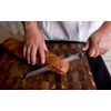 Humbee, 10 inch Bread Knife Serrated Knife Wave Edge Black