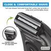 Wahl Compact Rechargeable Lithium Ion Shaver Kit with Hygienic Rinseable Foils & Cutter Bar with Dual Flexible Foils That Move with The Contours of Your Face - 7065