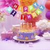 AMEITECH Birthday Party Decorations Favors, Happy Birthday Decoration Banner with 6 Pack Honeycomb Balls and One Rainbow Paper Garland, Party Supplies