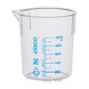 EISCO Beaker, 100ml, TPX Plastic, with Spout - Blue Graduations- Eisco Labs