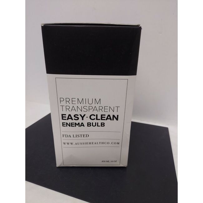 Aussie Health Co Premium Transparent Easy Clean Enema Bulb 450 ml 16 oz