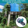 3/4 Inch PVC Rain Barrel Spigot Kit with Hose Adapter for Efficient Irrigation