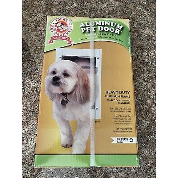 Heavy Duty Aluminum Pet  Door Medium IDEAL PET PRODUCTS!! BRAND NEW 7” x 11 1/4”