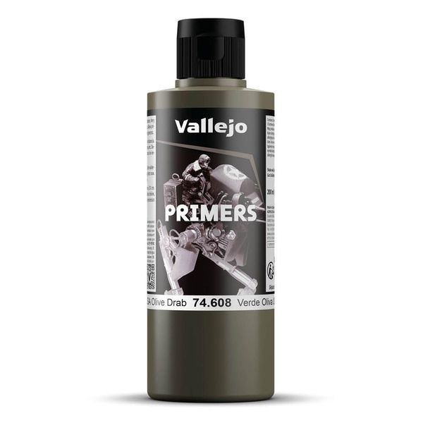 Vallejo Model Color 200 ml Polyurethane Primer - US Olive Drab