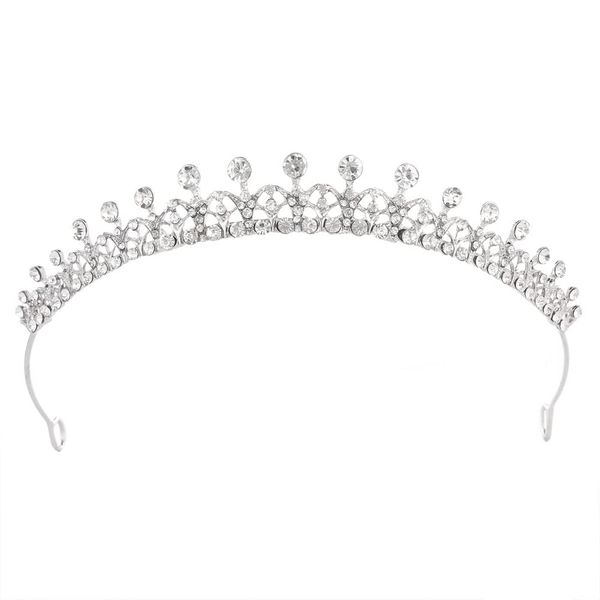 Crystal Tiara Crown For Women Bridal Hair Ornaments for Birthday Pageant Wedding Prom Women Girls Hair Accessories (Silver 5)