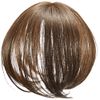 Priscilla TFX-105-TDB Fluffy Hand Planted Whorl Bangs Wig, Gram Wan Len Bangs, Heat Resistant, Dark Brown