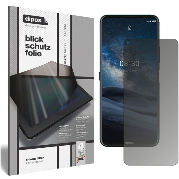 Screen Protector for Nokia 8.3 Privacy Filter 4-Way Protection dipos