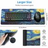 Woutay Desk Pad,Starry Night,Mouse Pad Gaming Large Desk Pad