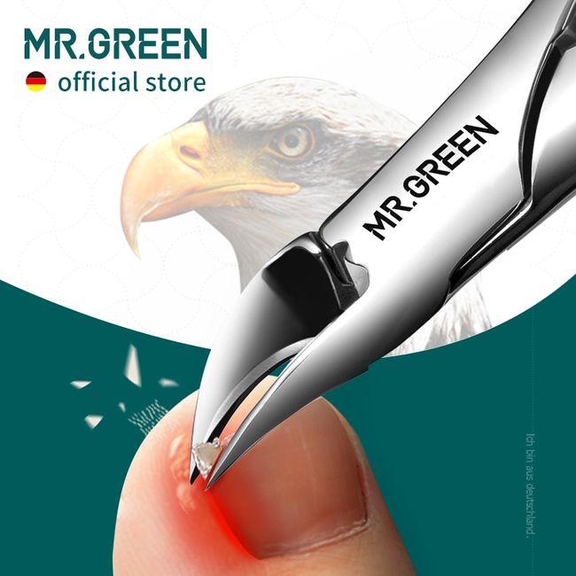 MR.GREEN Nail Clippers with Catcher, Professional Stainless Steel Fingernail  and Toenail Clipper Cutter, Trimmer Set