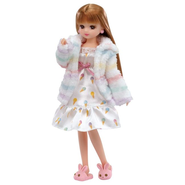 Takara Tomy Licca-chan Dress LW-06 Fluffy Room Wear, Dress-Up, Pretend Play, Toy, For Ages 3 and Up