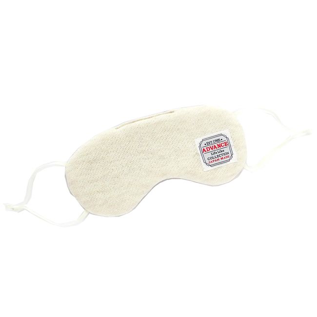 ADVANCE Sleep Sleep Eye Mask Soft Sweatshirt (Ear Hanging), Made in Japan, Ivory iv