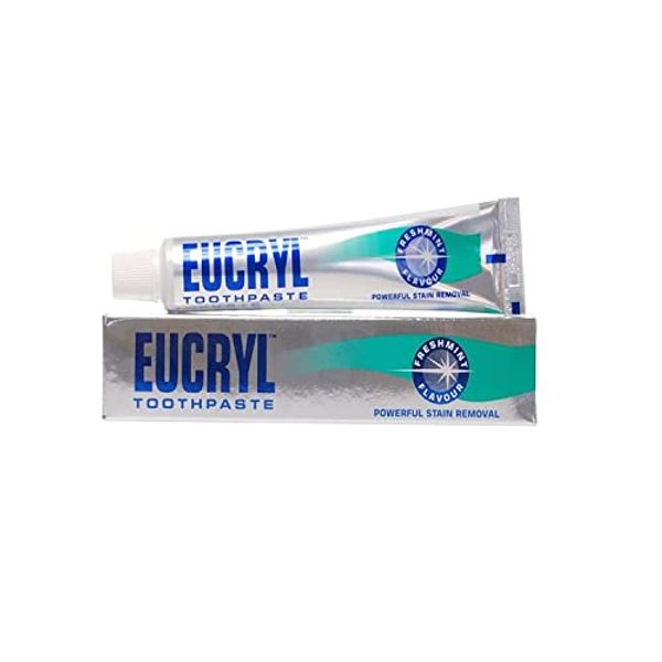 EUCRYL SMOKERS TOOTHPASTE FRESHMINT 50ML POWERFUL STAIN REMOVAL (PACK OF 4)