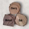 Round Placemat Set - Wood 4 Placemats Standard 28cm Oak
