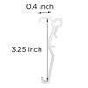 DALIX 3.25" Valance Clips Vertical Horizontal Blinds Parts Window Installation 5 Pack