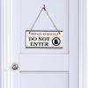 Private Residence Do Not Enter 5x10 Hanging Wall or Door Sign