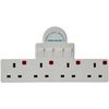 Pro-Elec 4 Gang Adaptor Switch, PL10031