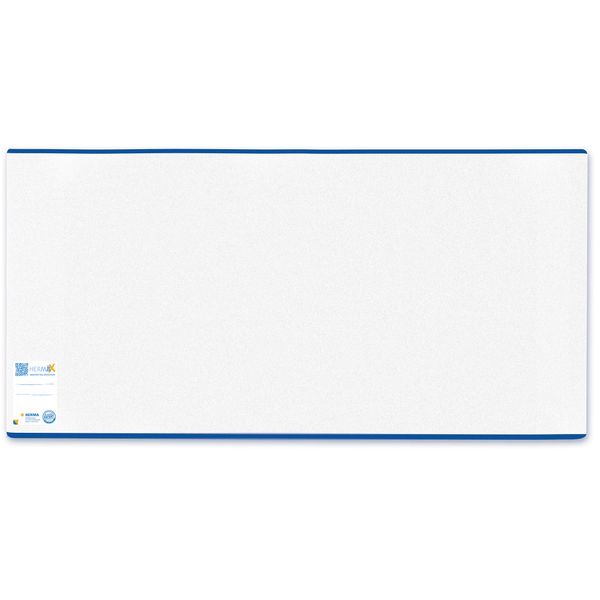 HERMA Clear School Book Cover (21 x 52 cm) made of sturdy plastic, with inscription label