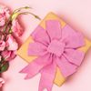 G2PLUS Pink Jute Wired Burlap Ribbon, 10m x 6.4cm, Rustic Wedding Decoration