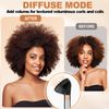 SWAZVAC Hair Diffuser Attachment for Dyson Airwrap, Wave Curl Nozzle with Dome and Diffuse Modes, Grey