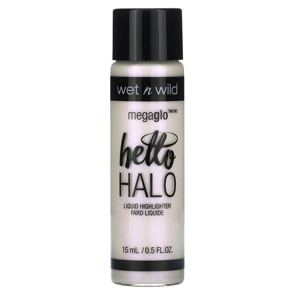 MegaGlo, Hello Halo Liquid Highlighter, 303A Halographic, 0.5 fl oz (15 ml)