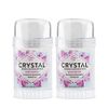 CRYSTAL Mineral Deodorant Stick - Unscented Body Deodorant With 24-Hour Odor Protection, Non-Staining & Non-Sticky, Aluminum Chloride & Paraben Free, 4.25 oz, (2 Pack) (Packaging May Vary)