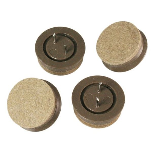 High Logic Driven Felt 1.3 inches (32 mm) Round A-216 Brown