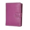 STARHIDE Womens RFID Blocking Compact Leather Multi Coloured Purse 5535 (Fuchsia Multi)
