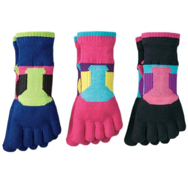 [Socks no Mikasa] Easy Walking 5-Toe Socks, 3 Color Set, assorted