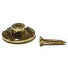 Bass guitar string tree retainer 7mm high in gold including screw