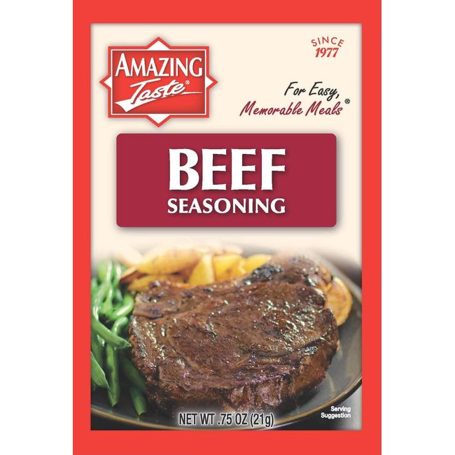 Amazing Taste Beef Seasoning Bundle (10 Packets- .75 oz ea.)