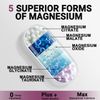 420mg Magnesium Complex Supplement - Has 5 Forms Magnesium + Vitamin B6,120 ct