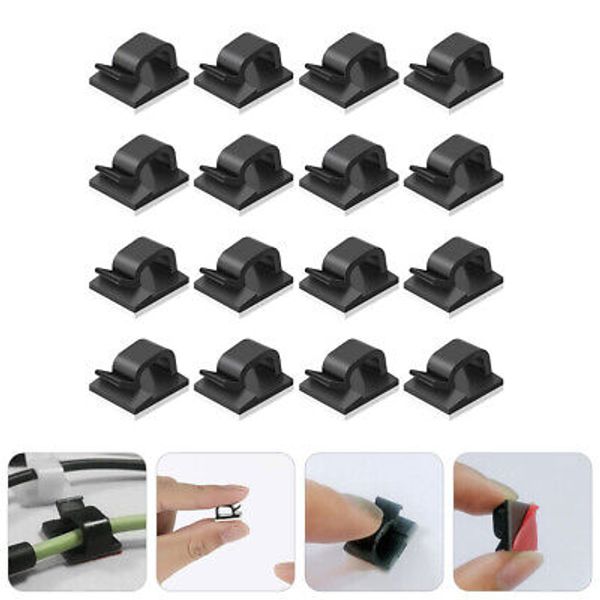 50Pcs Cable Clamp Self Adhesive Cord Home Supplies Clip Car Cable Straps New