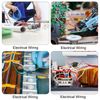 sourcing map 24AWG Stranded PVC Hookup Wire, Electrical UL1007 Tinned Copper Wire 30m/100ft White for Internal Connecting