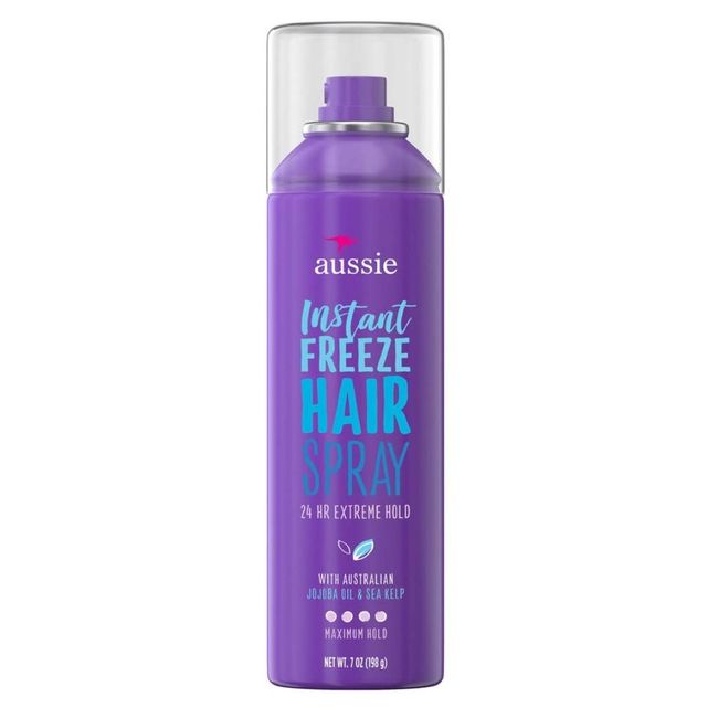 Aussie Instant Freeze With Jojoba Oil Sea Kelp Hairspray, 7 Ounce