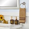 SKL Home Western Star Toothbrush Holder, Brown