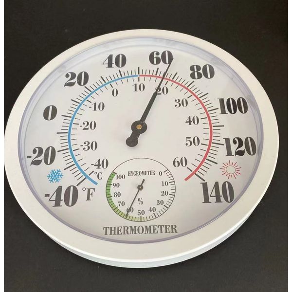 Analog Indoor/Outdoor Thermometer Hygrometer Temperature Humidity Meter 10  "