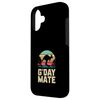 G'Day Mate Kangaroo Retro Sunset Silhouette Case for iPhone 16