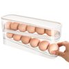 Bnimtm Rolling Egg Storage, Egg Holder Fridge, Space Saving Egg Holder for Refrigerator Storager, Egg Holder Storage