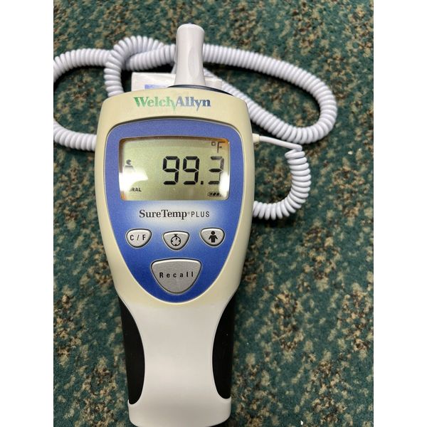 Welch Allyn Digital Thermometer SureTemp Plus 692 with Probe + 10 Probe Covers