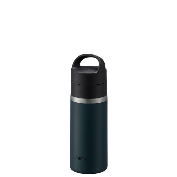 Tiger MKB-T036AL Vacuum Insulated Water Bottle, Dishwasher Safe, Hot/Cold Retention, 12.2 oz (360 ml), Stainless Steel, Suitable for Beer, Carbonated Drinks, w/ Handle Holder, Compact, Navy