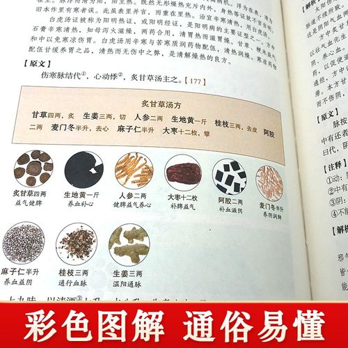正版2册 伤寒论张仲景 金匮要略原版 彩色图解方药实例精讲 常见病诊断与用药 中医名著伤寒杂病论白话文中草药抓配方剂民间偏方书