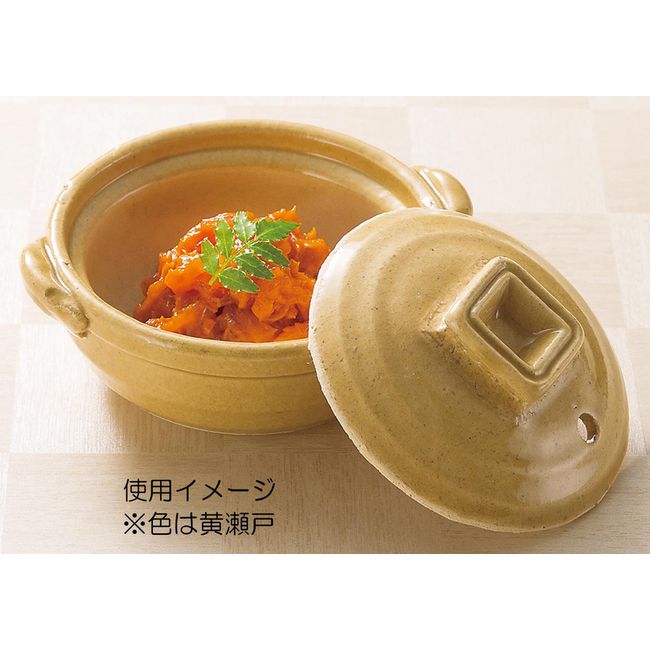 Banko Ware 15556 Small Pot, Mini Pot, Delicacy, Diameter Approx. 3.5 inches (9 cm), No. 3, Kiseto Steam Acceptable, Tableware, Pottery, Microwave Safe, Made in Japan