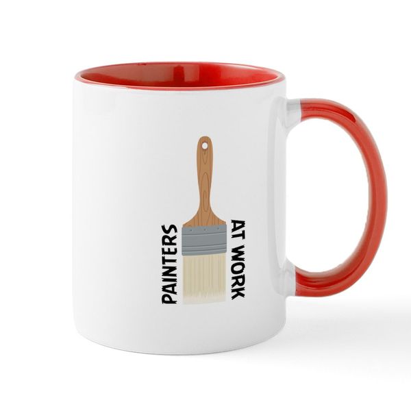 CafePress Painters at Work Mugs 11 oz (325 ml) Ceramic Coffee Mug