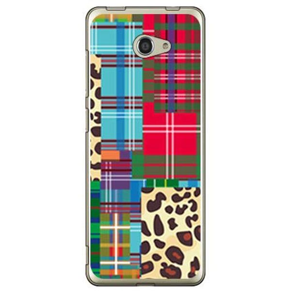 SECOND SKIN Patchwork (Soft TPU Clear) design by ROTM/for BASIO4 KYV47/au AKYV47-TPCL-702-J136